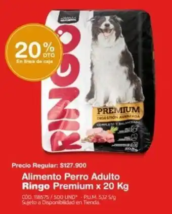 Makro Alimento Perro Adulto Ringo Premium x 20kg oferta
