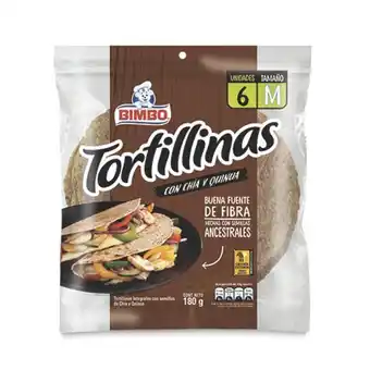 Makro Tortillas bimbo chia/qui 180gen6u oferta