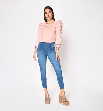 Studio F Blusa con manga bombacha oferta