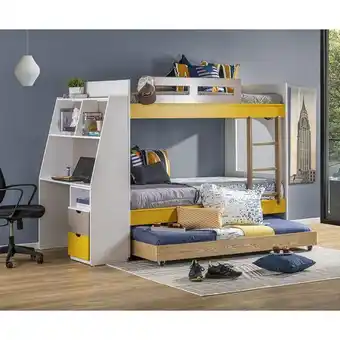 Muebles Jamar Litera 1.00 manny blanco, amarillo y taupe oferta