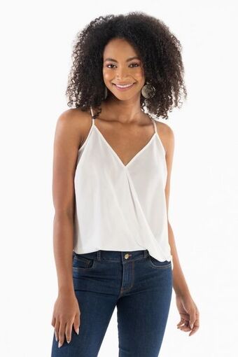 Unipunto Blusa tiras escote cruzado oferta