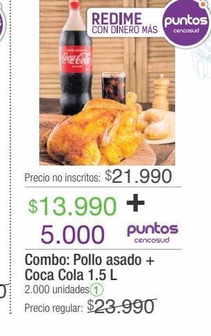 Jumbo Combo: pollo asado + coca cola 1.5 l oferta