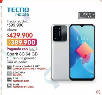 Metro Celular tecno oferta