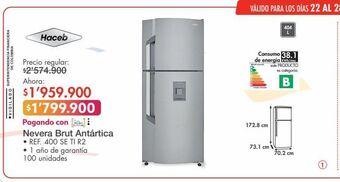 Metro Nevera haceb oferta