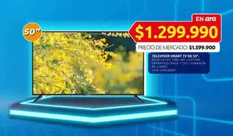 Televisor Smart TV de 50"