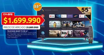 Televisor Smart TV de 55"