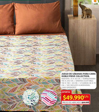 Ara Juego de Sábanas para Cama Doble Prive Collection oferta
