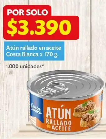 Ara Atún Rallado en Aceite Costa Blanca x 170g oferta