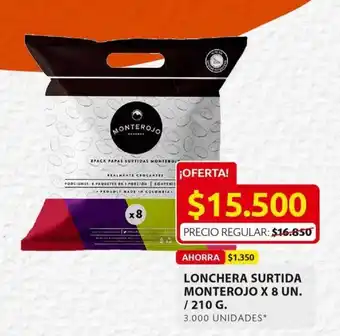 Ara Lonchera Surtida Monterojo x 8 un oferta