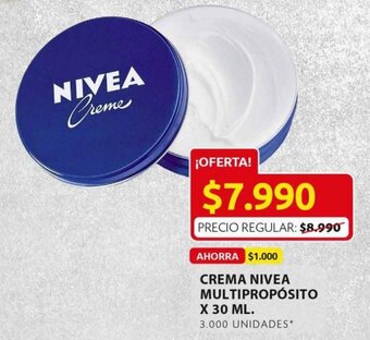 Ara Crema Nivea Multipropósito x 30ml oferta