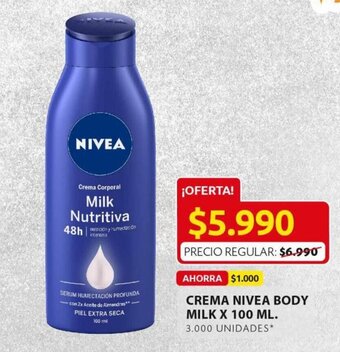 Ara Crema Nivea Body Milk x 100ml oferta