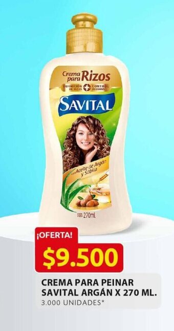 Ara Crema para Peinar Savital Argán x 270ml oferta