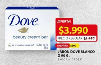 Ara Jabón Dove Blanco x 90g oferta