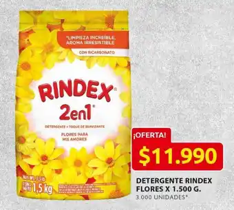 Ara Detergente Rindex 2en1 Flores x 1.500g oferta