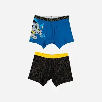 Pack x2 boxers, azul/negro de batman