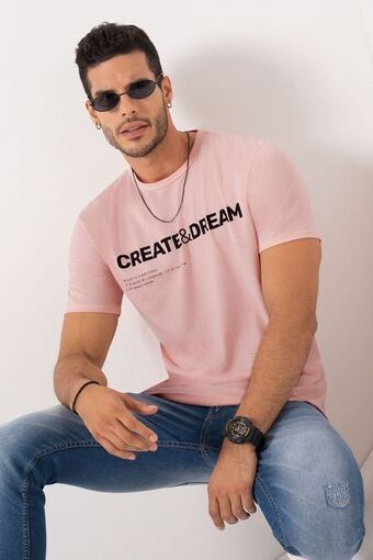 Pacífika Camiseta manga corta rosado oferta