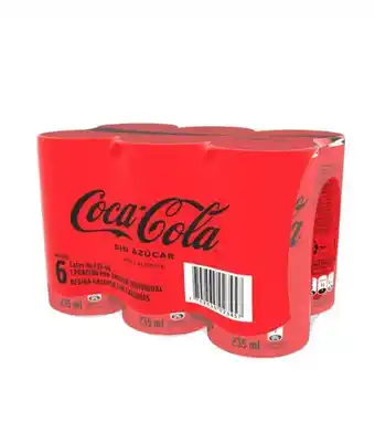 Merqueo Gaseosa coca cola sin azúcar x6 unds oferta