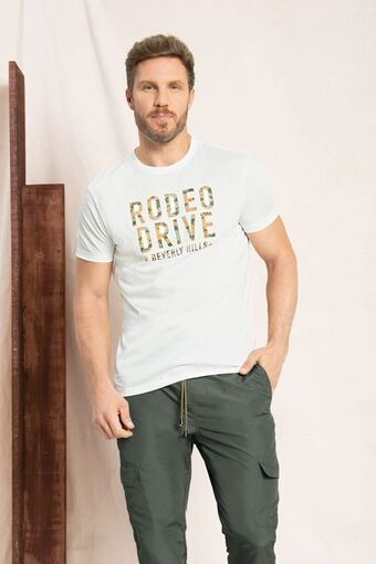 Pacífika Camiseta manga corta marfil oferta