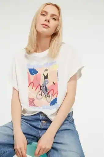 Koaj Camiseta para mujer con manga incluida y estampado en frente. oferta