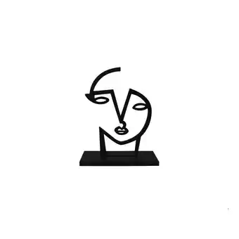 Muebles Jamar Figura 18x6x22 negro rostro labios oferta