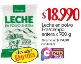 Super Inter Leche en Polvo Frescampo Entera 760g oferta