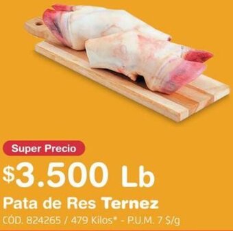 Makro Ternez Pata de Res oferta