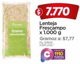 Surtimax Lenteja Frescampo 1000g oferta