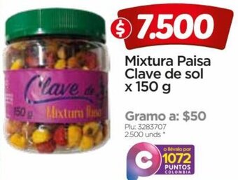 Surtimax Mixtura Paisa Clave de Sol 150g oferta
