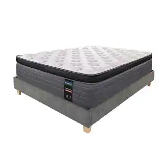 Alkosto Combo colchón eldorado queen therapedik firme 160 x 190 cm + cama suiza plomo oferta