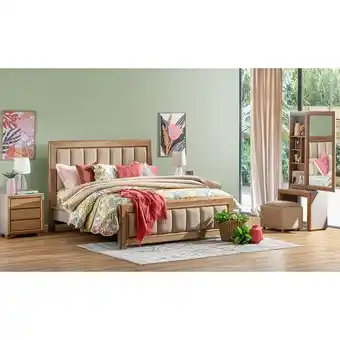 Muebles Jamar Alcoba doble marbella eurolino marfil, natural y taupe oferta