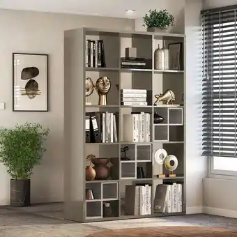 Muebles Jamar Biblioteca amsterdam taupe 116x177x36 oferta