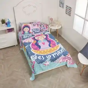 Brissa Juego de sábanas virgencita denim distroller panel oferta