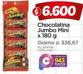 Surtimax Chocolatina Jumbo Mini 180g oferta