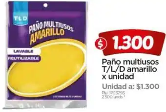 Surtimax Paño Multiusos T/L/D Amarillo x Unidad oferta
