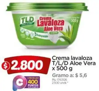 Surtimax Crema Lavaloza T/J/D Aloe Vera 500g oferta