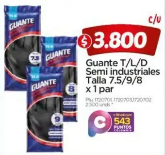 Surtimax Guante T/L/D Semi Industriales 7,5/9/8 x 1par oferta