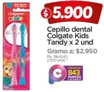 Surtimax Cepillo Dental Colgate Kids Tandy x 2und oferta