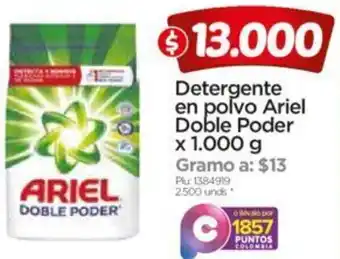 Surtimax Detergente en Polvo Ariel Boble Poder 1000g oferta