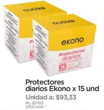 Surtimax Protectores Diarios Ekono 15und oferta