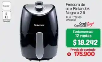 Surtimax Freidora de Aire Finlandek Negra 2L oferta