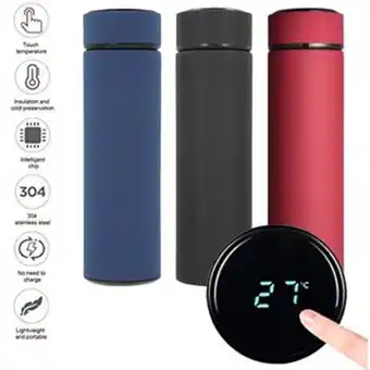 Linio Termo bebidas calientes y frías digital 500 ml en acero inoxidable oferta