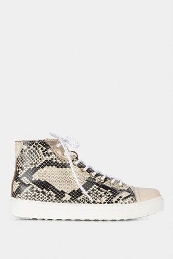 Vélez Tenis aventurina de cuero para mujer animal print oferta