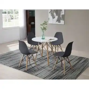 Linio Juego comedor eames redondo 4 puestos oferta