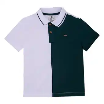 Éxito Camiseta tipo polo manga corta para bebé niño oferta