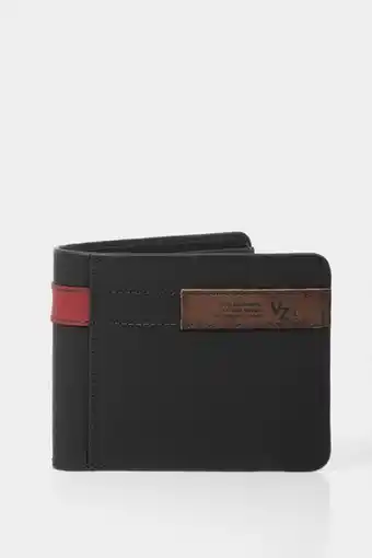 Vélez Billetera de cuero leather contrastes negro oferta