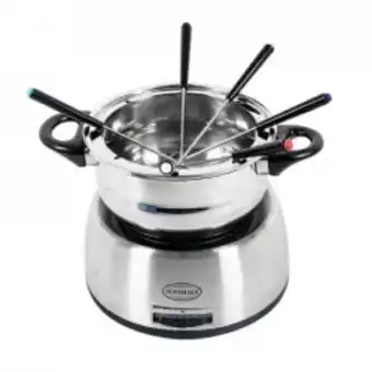 Home Sentry Olla para fondue nostalgia plateado oferta