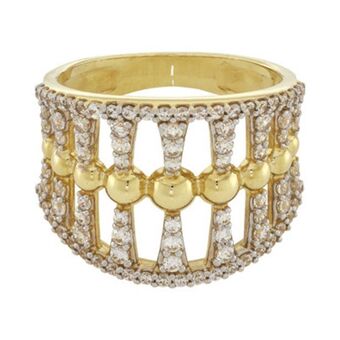 Kevin's Joyeros Anillo en oro amarillo de 18 kilates, con zircones oferta