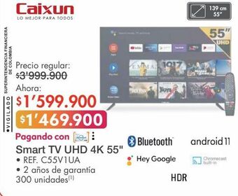 Metro Smart tv uhd 4k 55" oferta