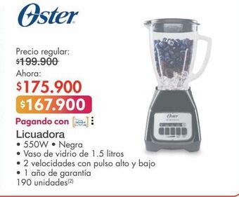 Metro Licuadora oster oferta