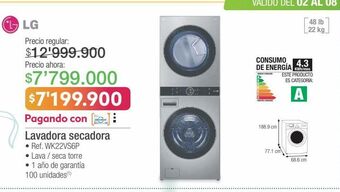 Jumbo Lavadora secadora lg oferta